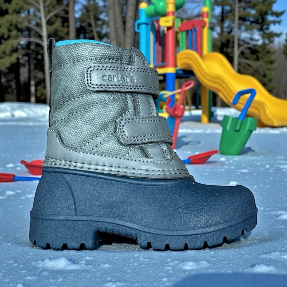 CARTER’S Deltha Kids' Boots - Silver and Blue Size 5M Child